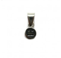 PE001314 Genuine sterling silver small pendant charm solid hallmarked 925 Emoticon Smile